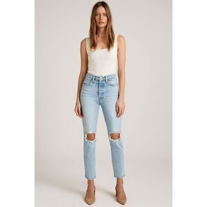 MOTHER SUPERIOR Blue Super Stunner Ankle Denim Jeans Pants  Women's SIze 25